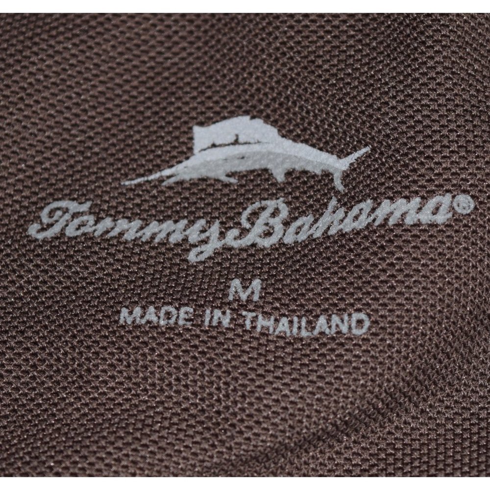 Tommy Bahama Men's Brown Polo size Medium - Picture 6 of 9